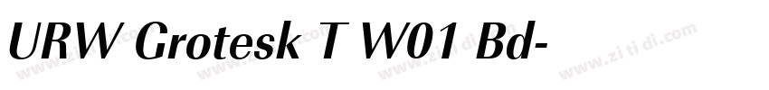 URW Grotesk T W01 Bd字体转换